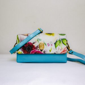 Azure Bloom - Crossbody Bag